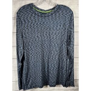 Vintage Cuddl Duds Womens Space Dye Thumbhole Long Sleeve Top XL